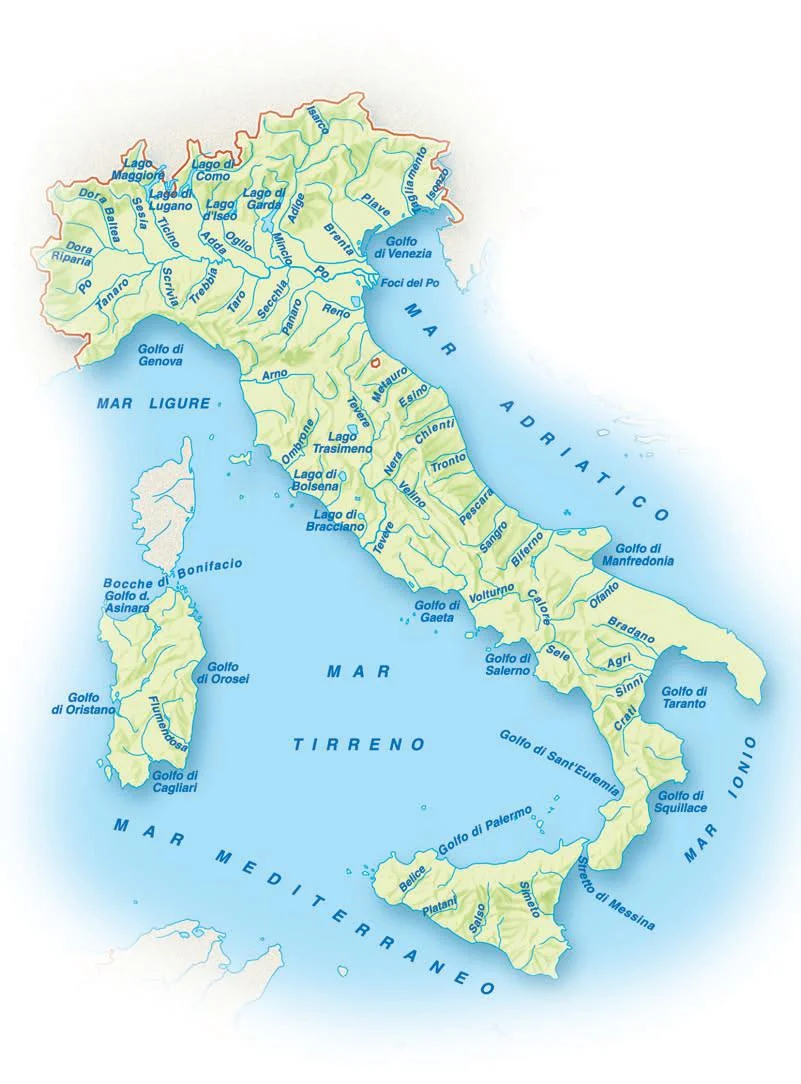 7. I fiumi e i laghi in Italia