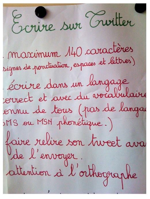 En classe
