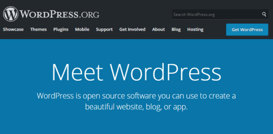 wordpress.ORG - CMS OPEN SOURCE FREE
(não confunda o .org com o .com - este último é de uma plataforma de hospedagem)