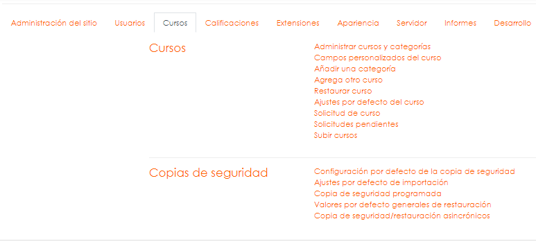 Gestión de Cursos