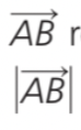 - Geometric vectors contain 2 points; tail the initial point (A), and our final point the head (B)
- The length of our partic
