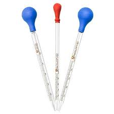 Pipette: used to transfer precise and accurate 
volumes of the solution of unknown concentration to the 
Erlenmeyer flask