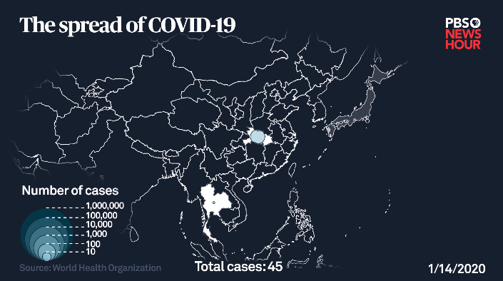First Case in another Country

On the 14th of January, 2020, the first case of Covid-19 wad detected in another country, Thai