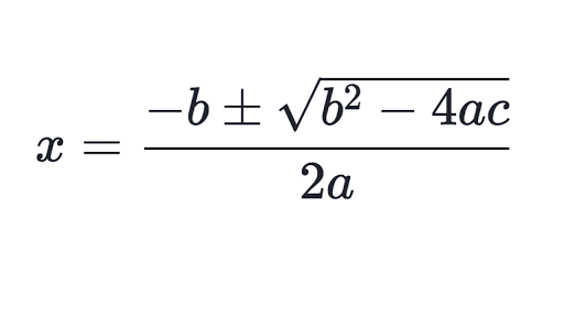 Use this formula 
when you cannot
factor.