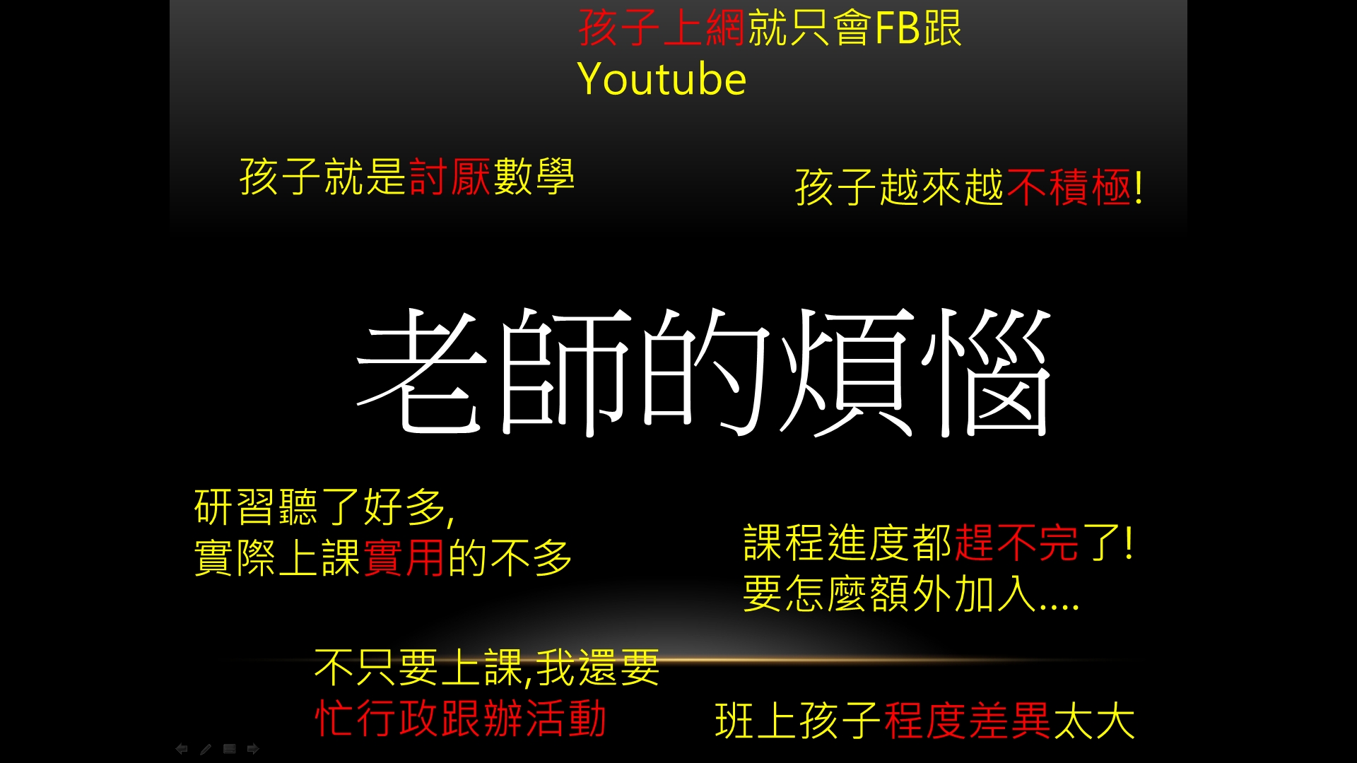 老師的煩惱