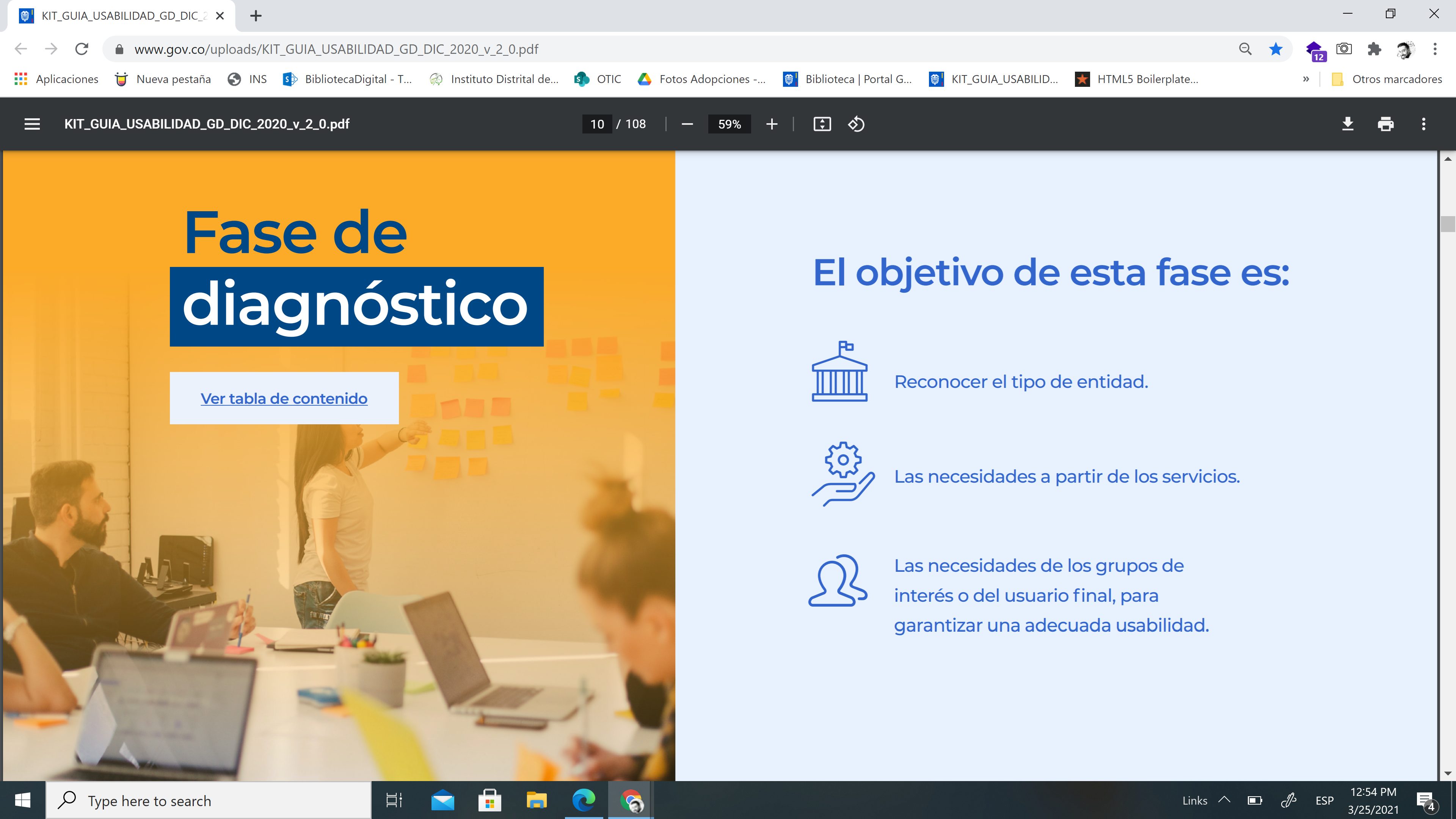 1. Fase de diagnóstico