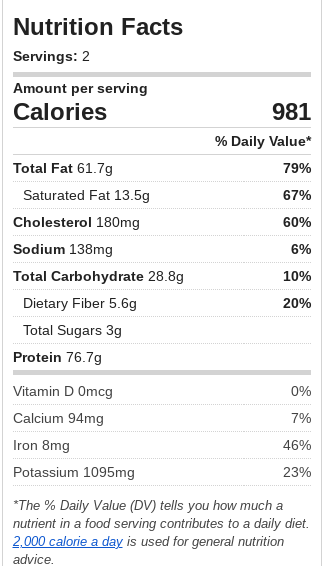 Calories and Nutritional Content->