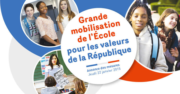 Onze mesures pour une grande mobilisation de l'École pour les valeurs de la République