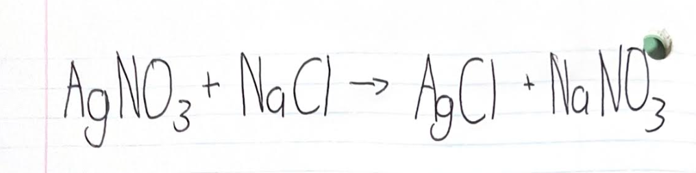 Example of Double displacement