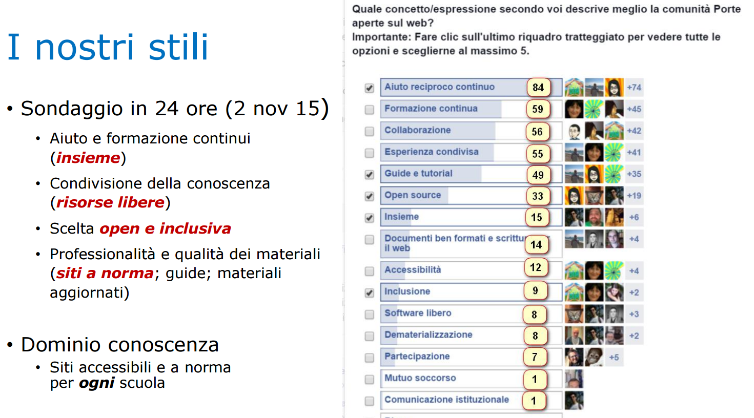 Stili cooperativi
e "gentili"