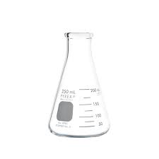 Erlenmeyer flask: the solution of unknown concentration is 
placed in this
