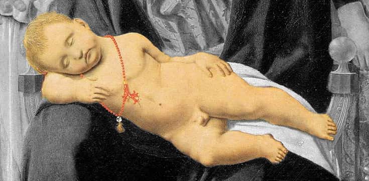 il bambino richiama alla figura del festeggiato Guidolbaldo (ipotesi non certa)