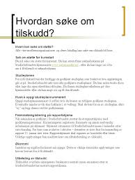 Tilskuddssøknad i januar