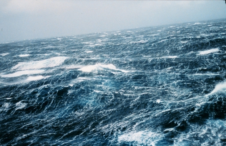 Intense Storm in the Pacific Ocean caused by global warming