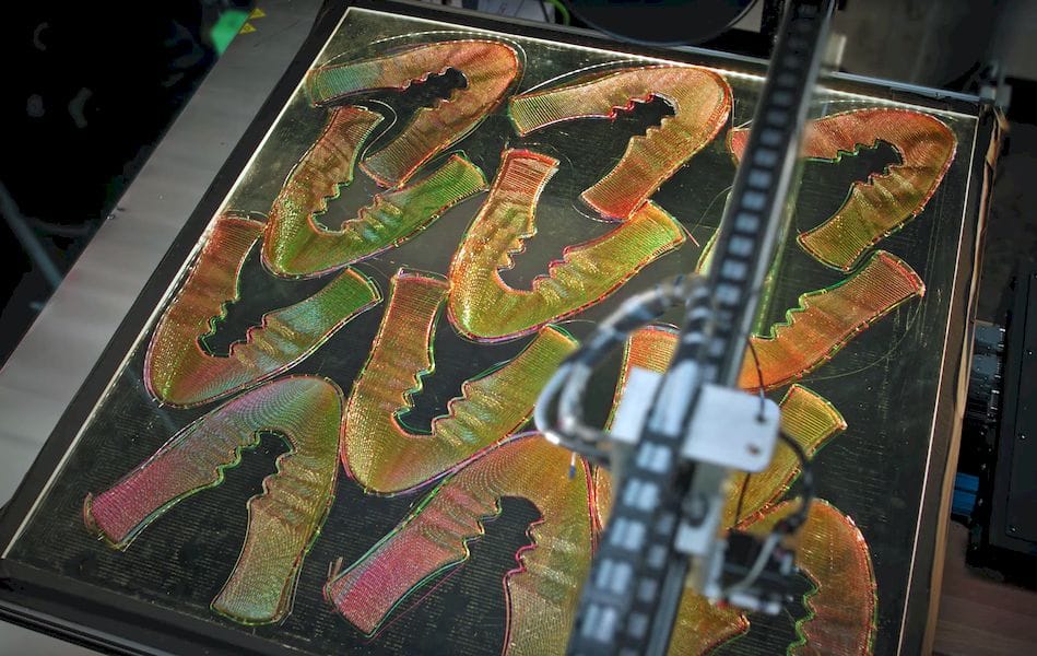 Nike is now utilizing 3D printing technology to create the upper portion of the shoe. These 3D textiles allow the shoe to be 