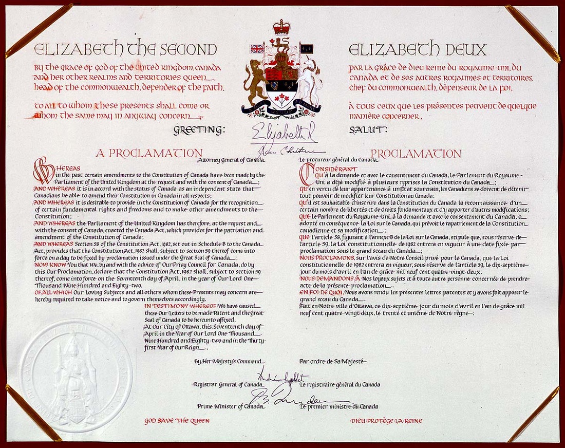 The Constitution Act remained the same (unaltered)