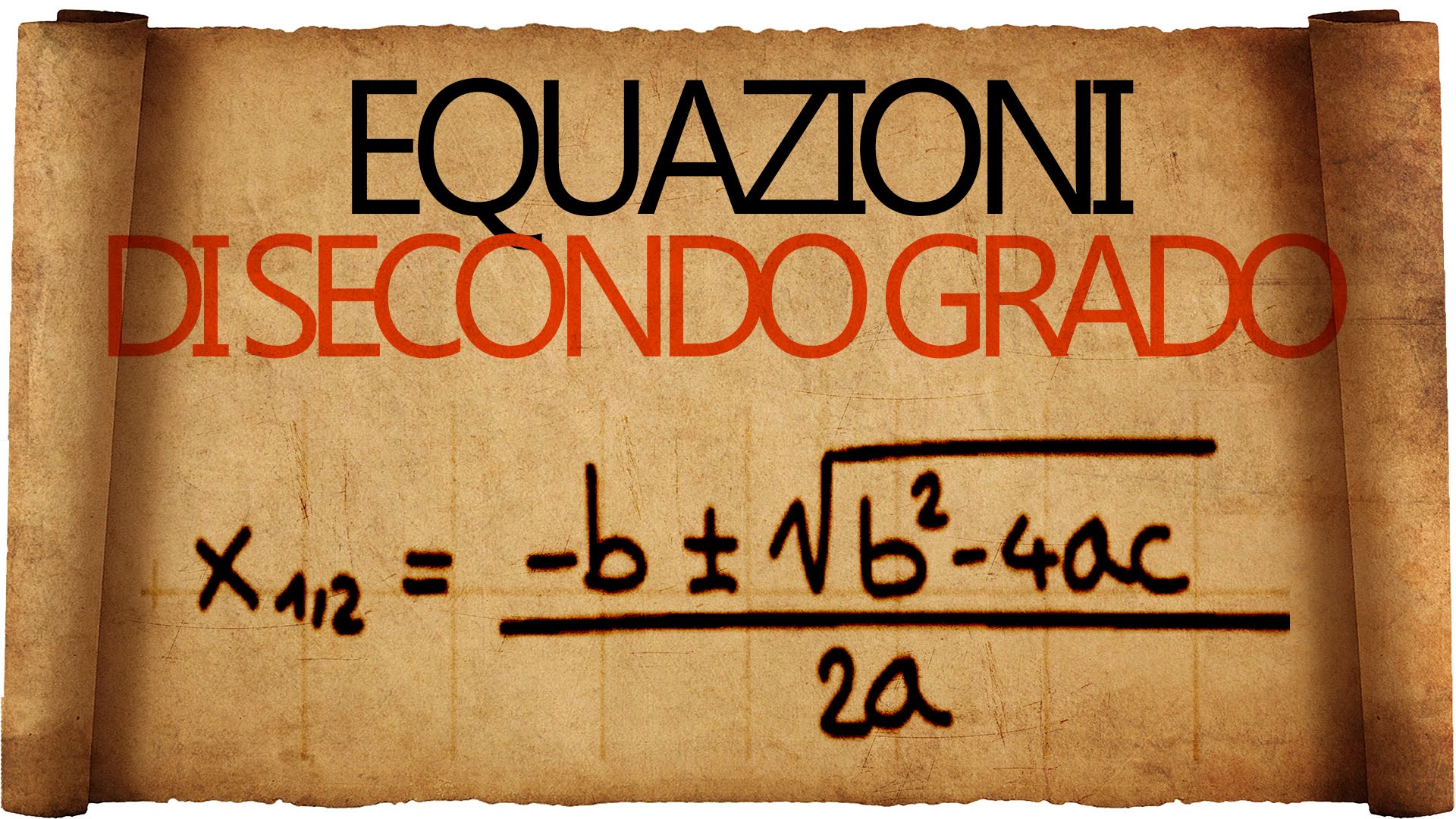 equazioni di secondo grado