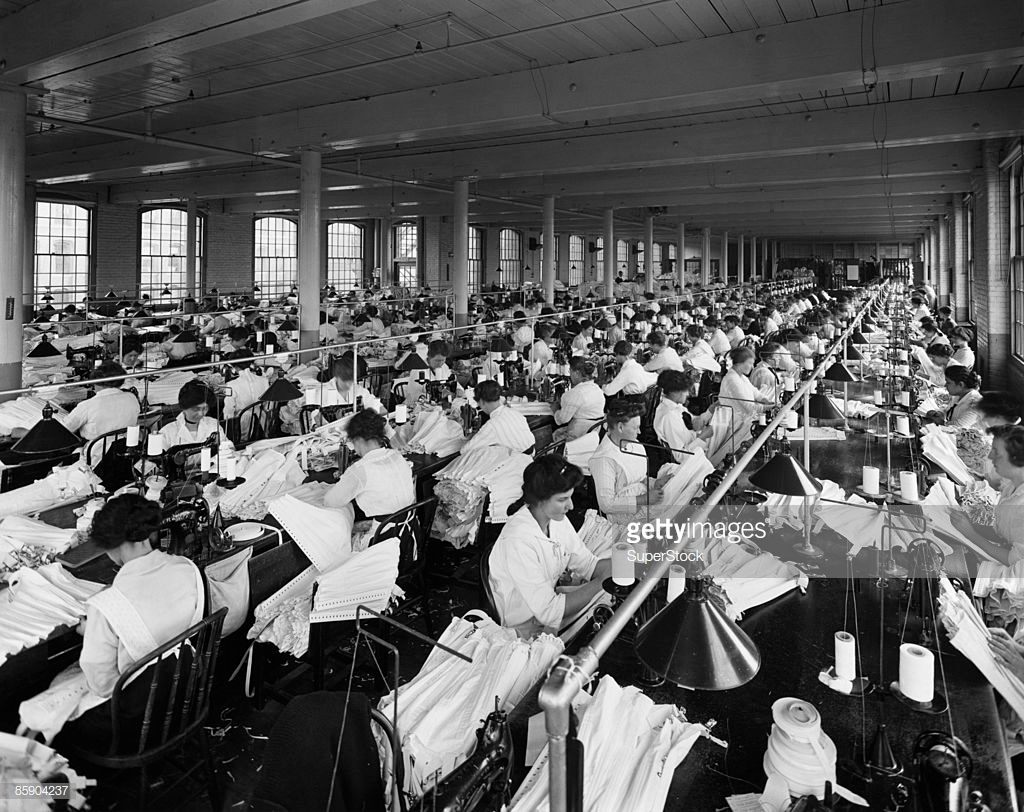 Women Working
       In the earlier 1800s, women did house work rather than working at farms or doing general labor. Woman we