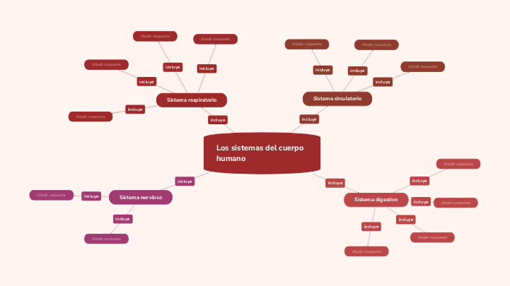 Plantilla de los sistemas del cuerpo humano