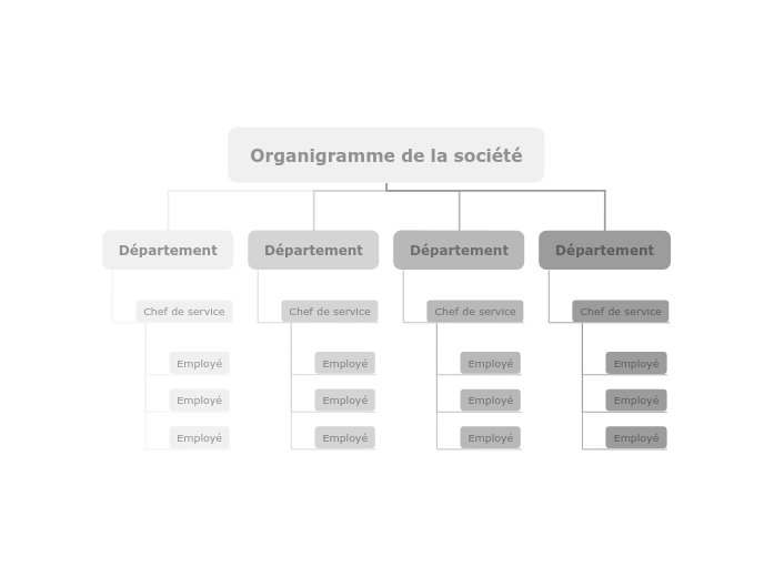 Organigramme de la société