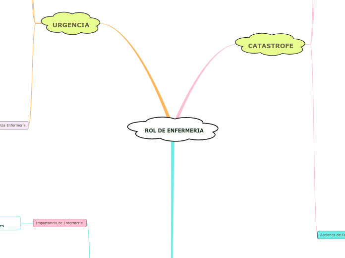 ROL DE ENFERMERIA  - Mapa Mental