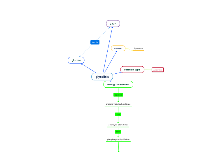 glycolisis - Mind Map