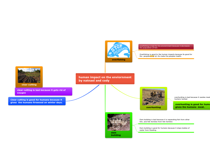 human impact on the enviornment by natnael and cody