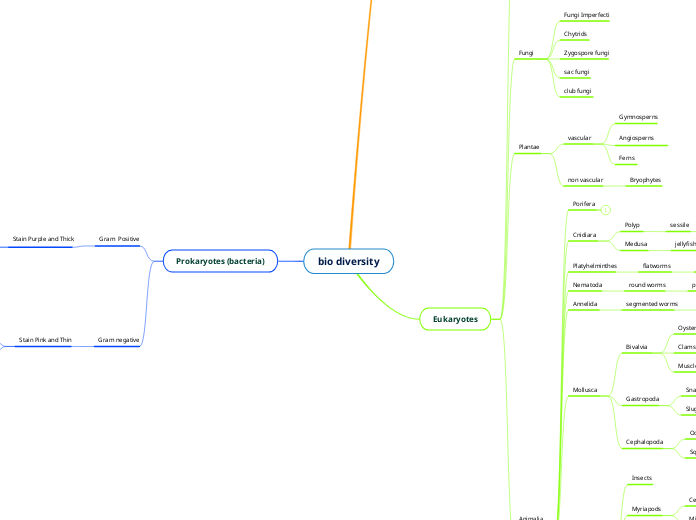 bio diversity - Mind Map