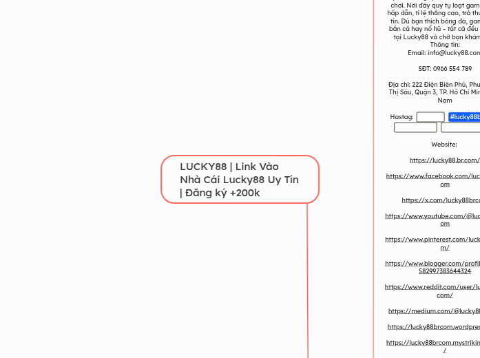 LUCKY88 | Link Vào Nhà Cái Lucky88 Uy Tín |...- Mindmap