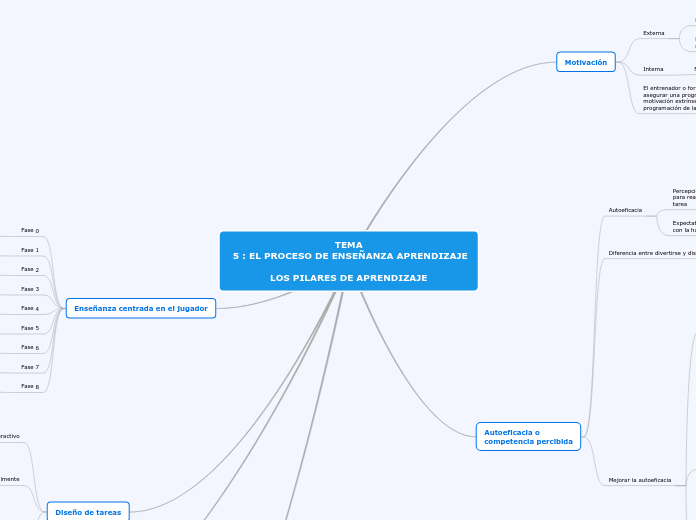 TEMA
 5 : EL PROCESO DE ENSEÑANZA APREN...- Mapa Mental