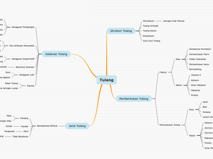 Tulang - Mind Map