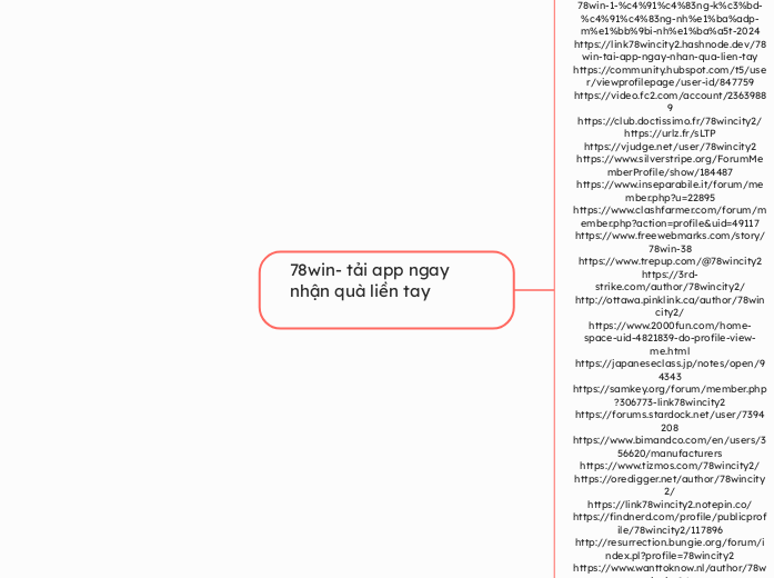 78win- tải app ngay nhận quà liền tay - Mindmap