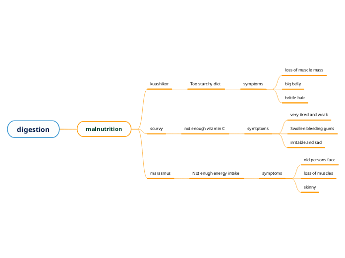 digestion - Mind Map