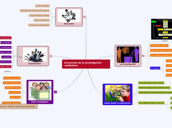 El proceso de la investigación cualitat...- Mapa Mental