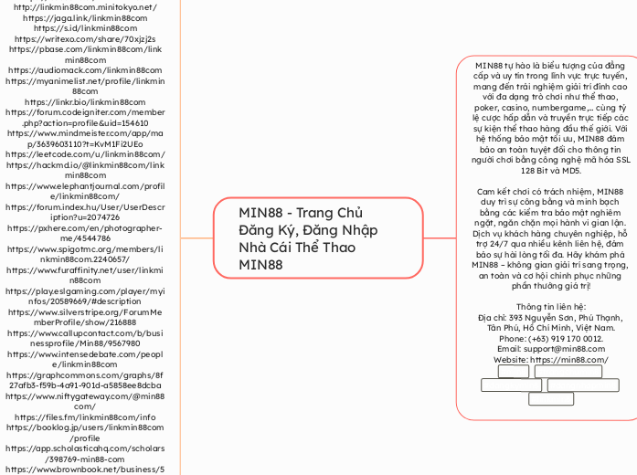 MIN88 - Trang Chủ Đăng Ký, Đăng Nhập Nhà Cá...- Mindmap