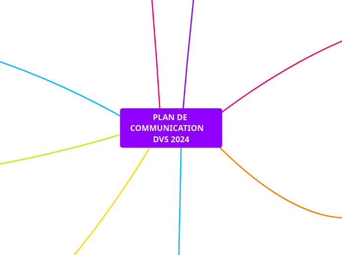 PLAN DE COMMUNICATION    DVS 2024 - Carte Mentale
