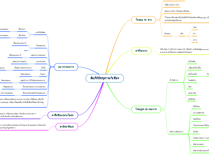 คัมภีร์มัชชุสาระวิเชียร - Mind Map