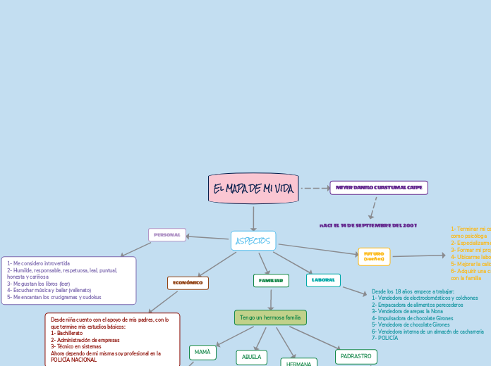 El MAPA DE MI VIDA - Mind Map