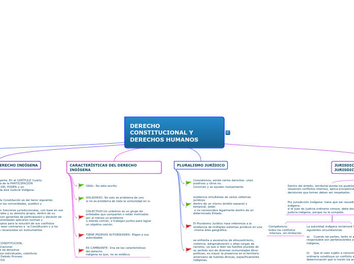 DERECHO CONSTITUCIONAL Y DERECHOS HUMAN...- Mapa Mental