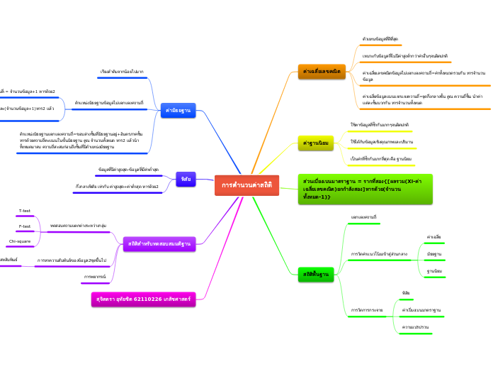การคำนวนค่าสถิติ