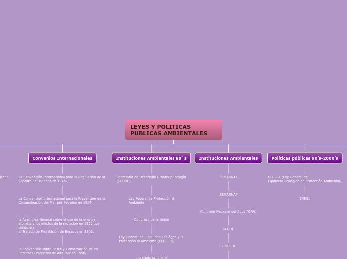 LEYES Y POLITICAS PUBLICAS AMBIENTALES - Mapa Mental