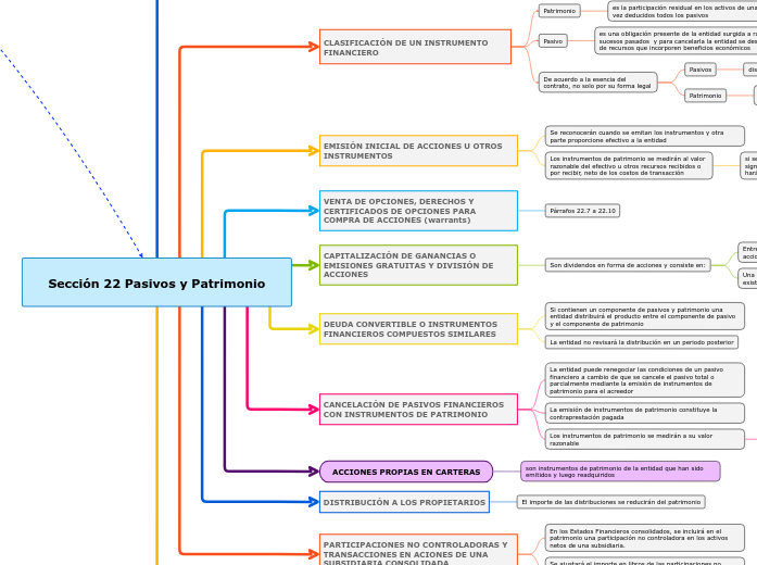 Sección 22 Pasivos y Patrimonio