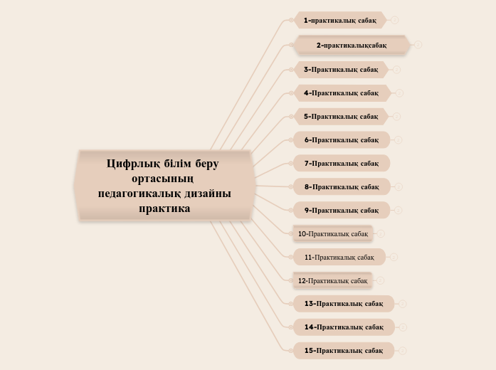 Цифрлық білім беру ортасының педагогикалық дизайны
практика