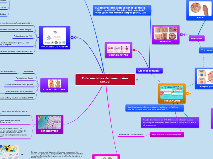 Enfermedades de transmisión sexual - Mapa Mental