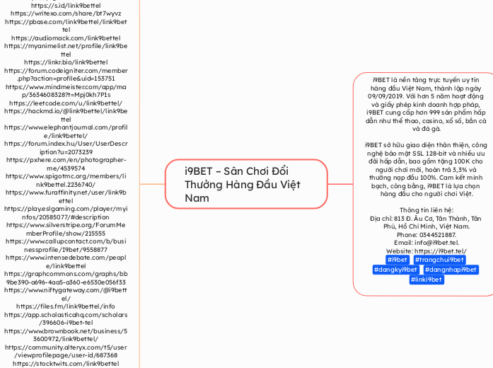 i9BET – Sân Chơi Đổi Thưởng Hàng Đầu Việt N...- Mindmap
