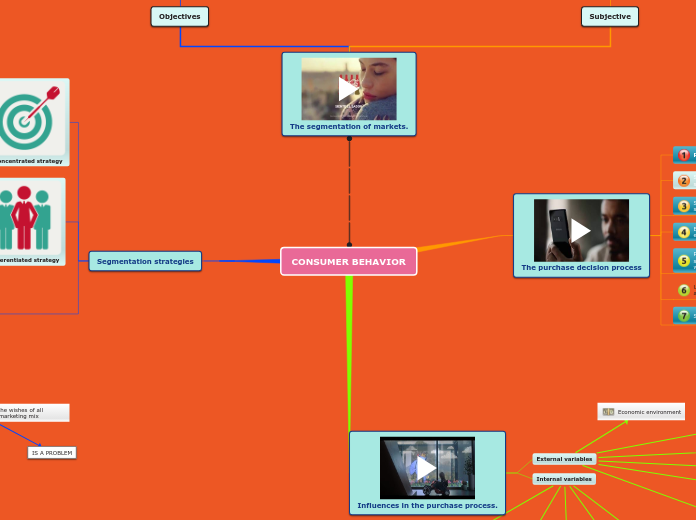 CONSUMER BEHAVIOR - Mind Map