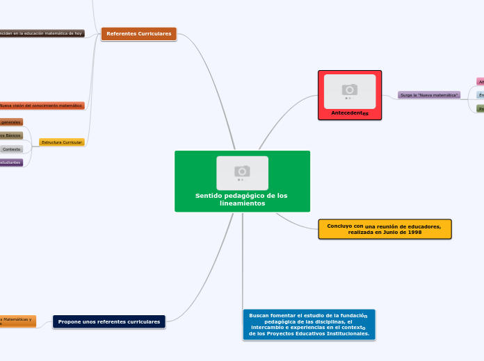 Sentido pedagógico de los lineamientos - Mapa Mental