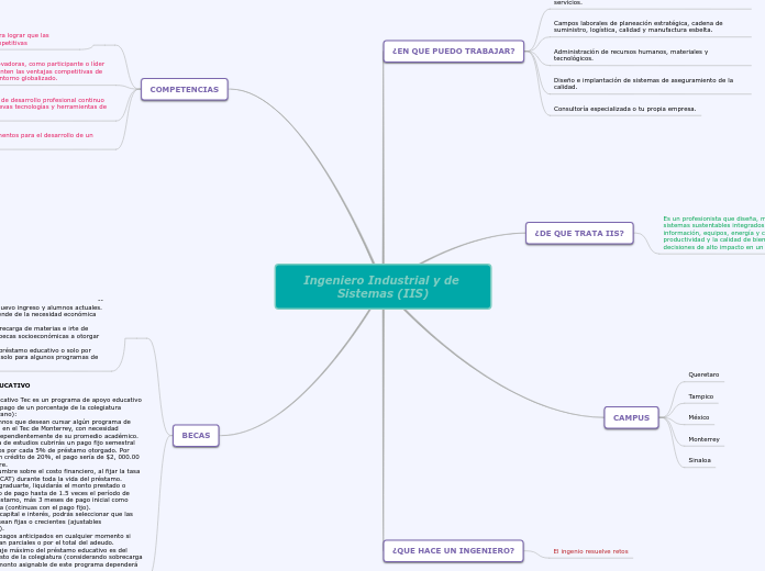 Ingeniero Industrial y de Sistemas (IIS...- Mapa Mental