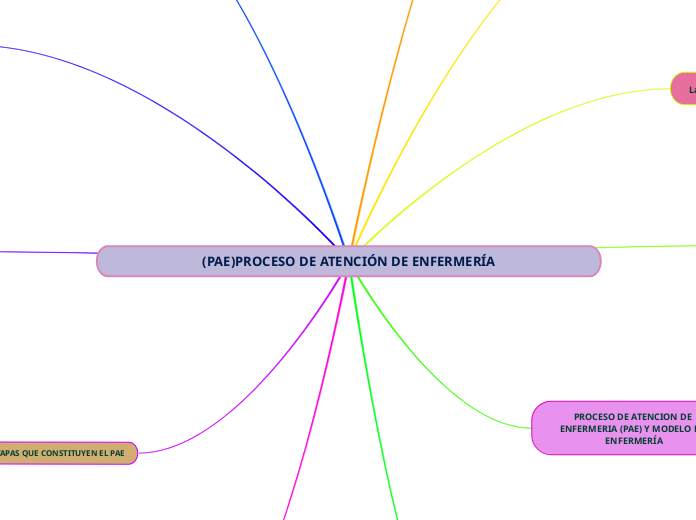 (PAE)PROCESO DE ATENCIÓN DE ENFERMERÍA - Mapa Mental