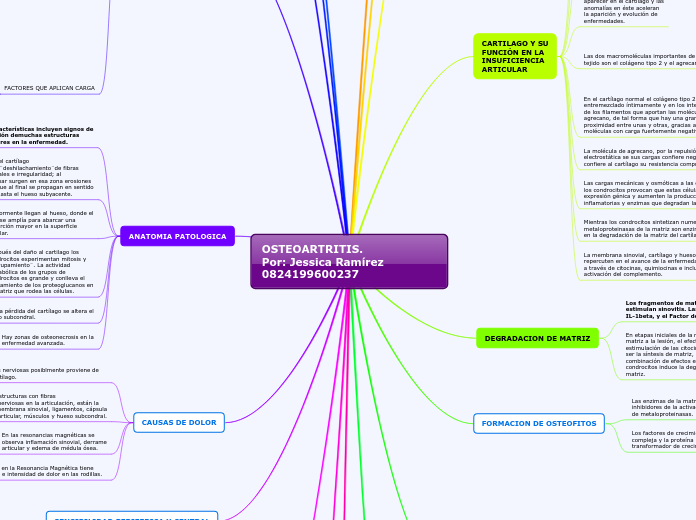 OSTEOARTRITIS.                         ...- Mapa Mental